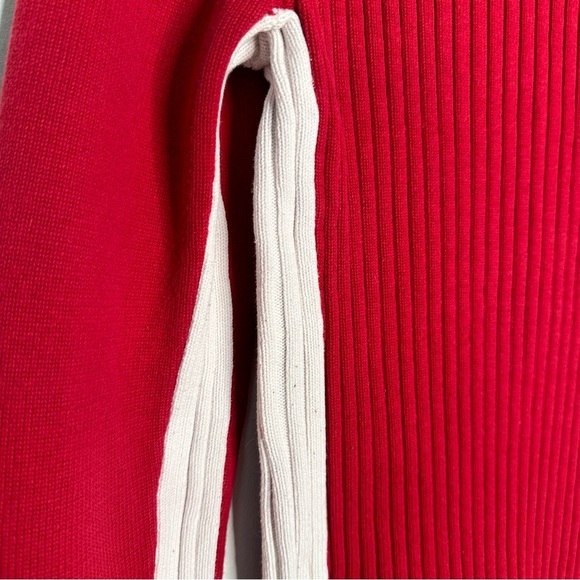 Tommy Hilfiger | Red Snap Button Collar Sweater Y2K Size Medium - Picture 10 of 14